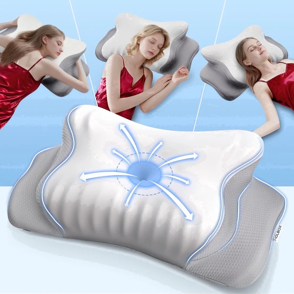 Opened Box New MOLBOX Cervical Neck Pillow for Neck Pain Ergonomic Memory Foam